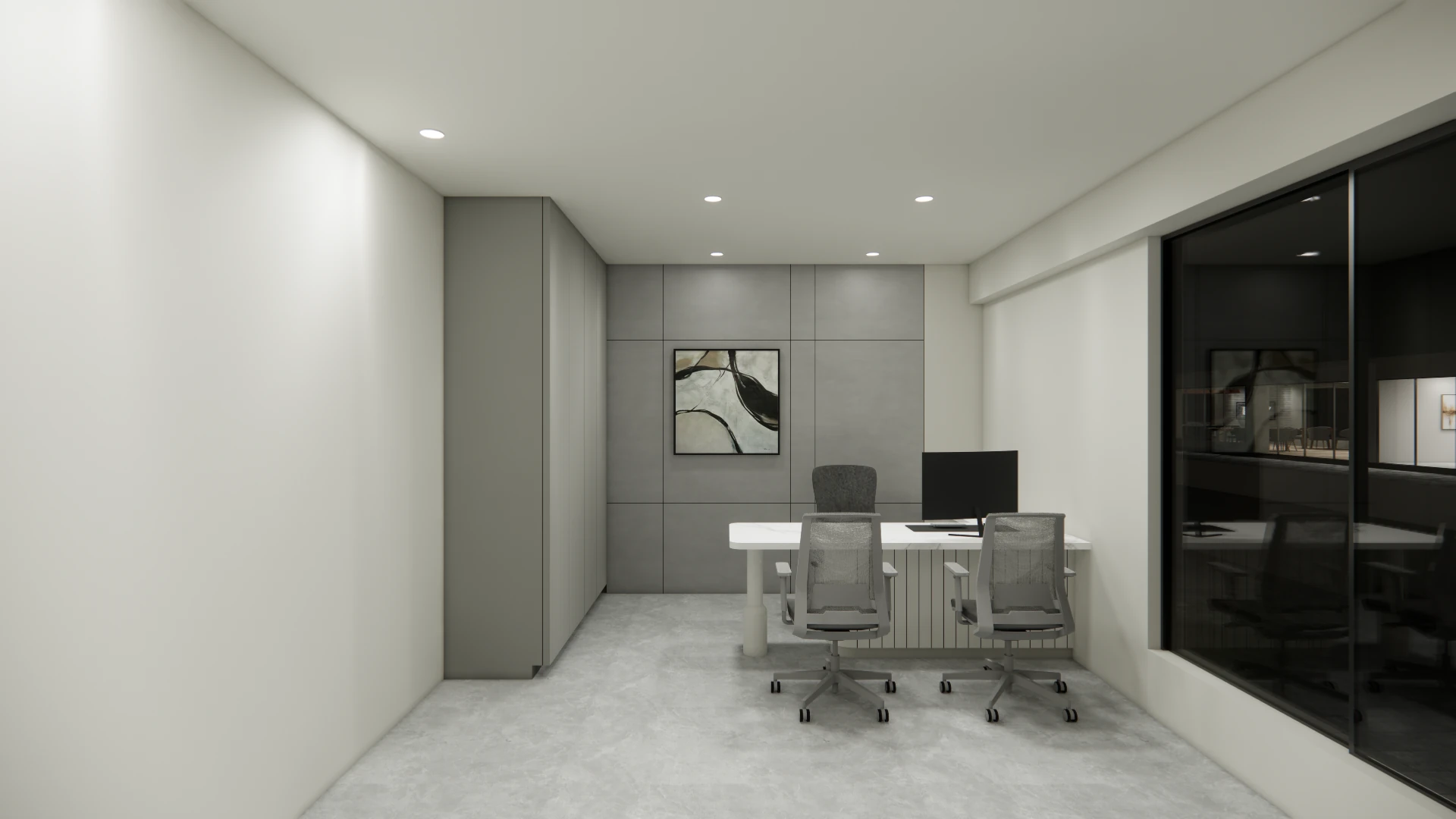 Front office at Areca PG, Ahmedabad