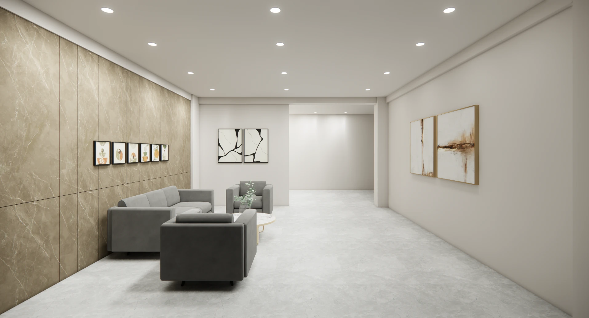Entrance lobby at Areca PG, Ahmedabad