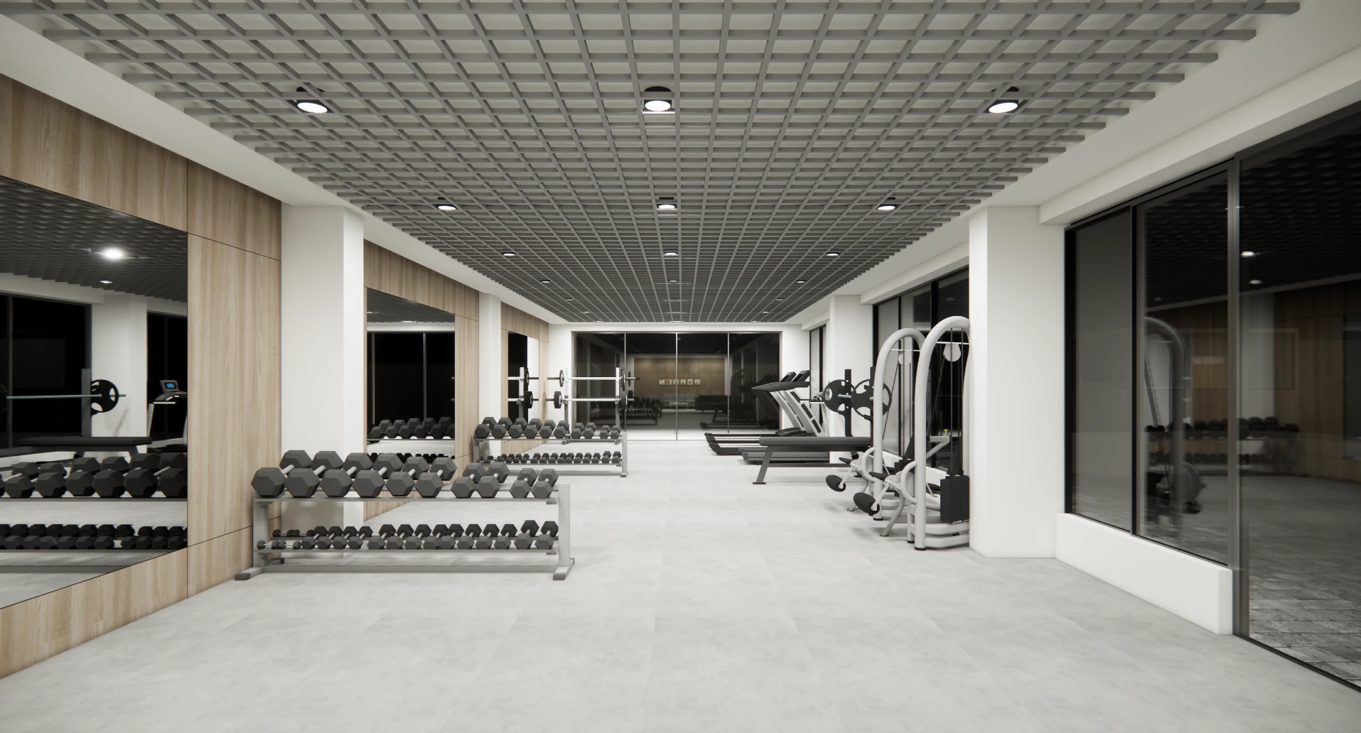 Fitness equipment at Areca PG