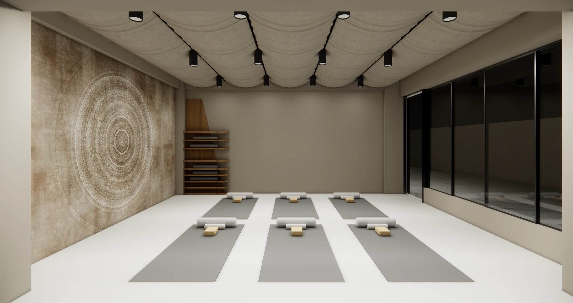 Wellness and yoga space at Areca PG
